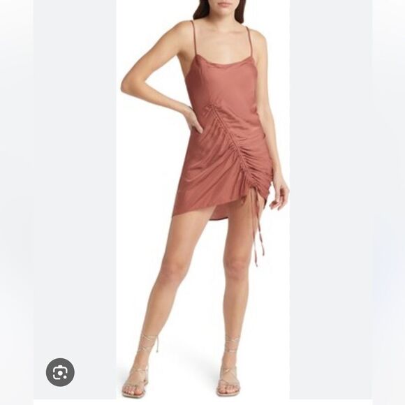 Free People Be My Ruched Slip dress NWT - Picture 1 of 4
